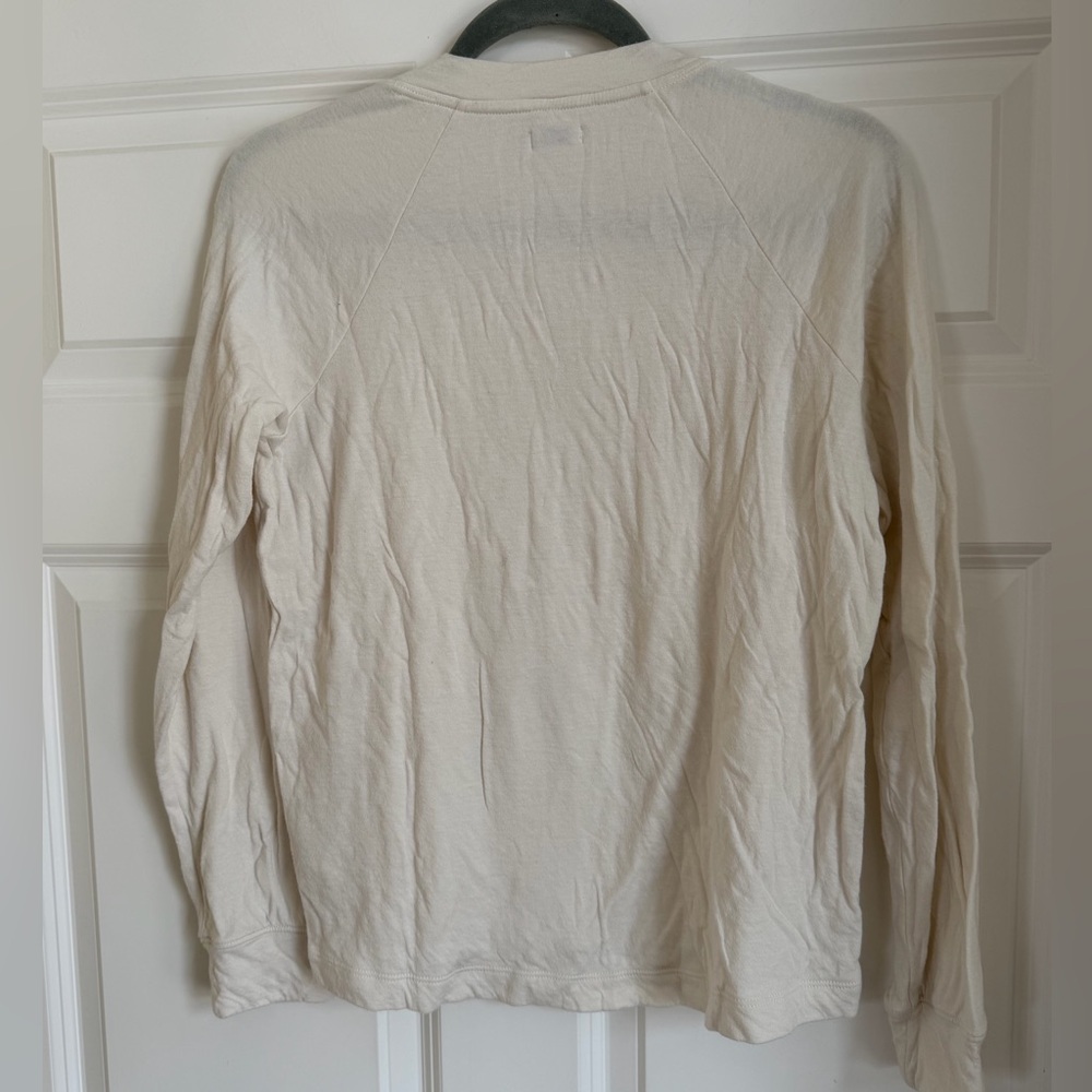 Faherty Cloud Henley Top Medium Ivory - image 4
